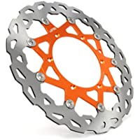 JFG Racing Disco de Freno Flotante Delantero Naranja 320 mm - SX EXC XC XCW XCF MXC GS MX MXC EXCG LC4 SXS250 SXS450…